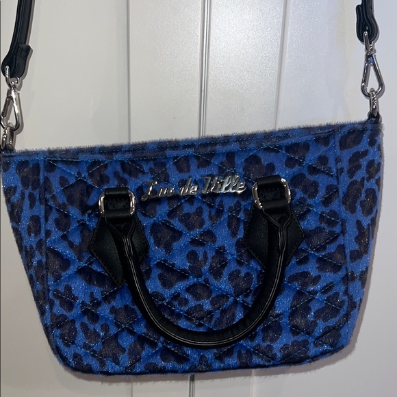 Lux de Ville Handbags - Lux de Ville Blue Animal Print Crossbody Bag